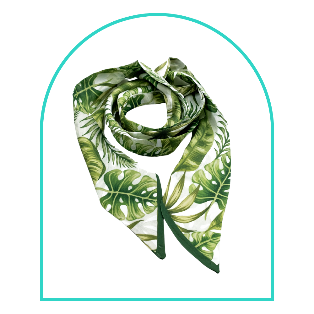 Bag scarf | Green Tropics